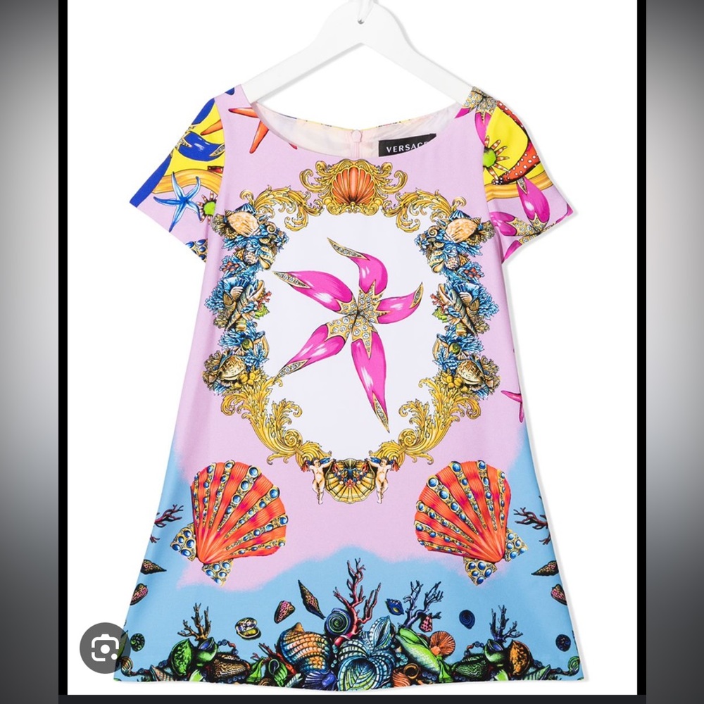 VERSACE ocean filigree girls size 6 dress